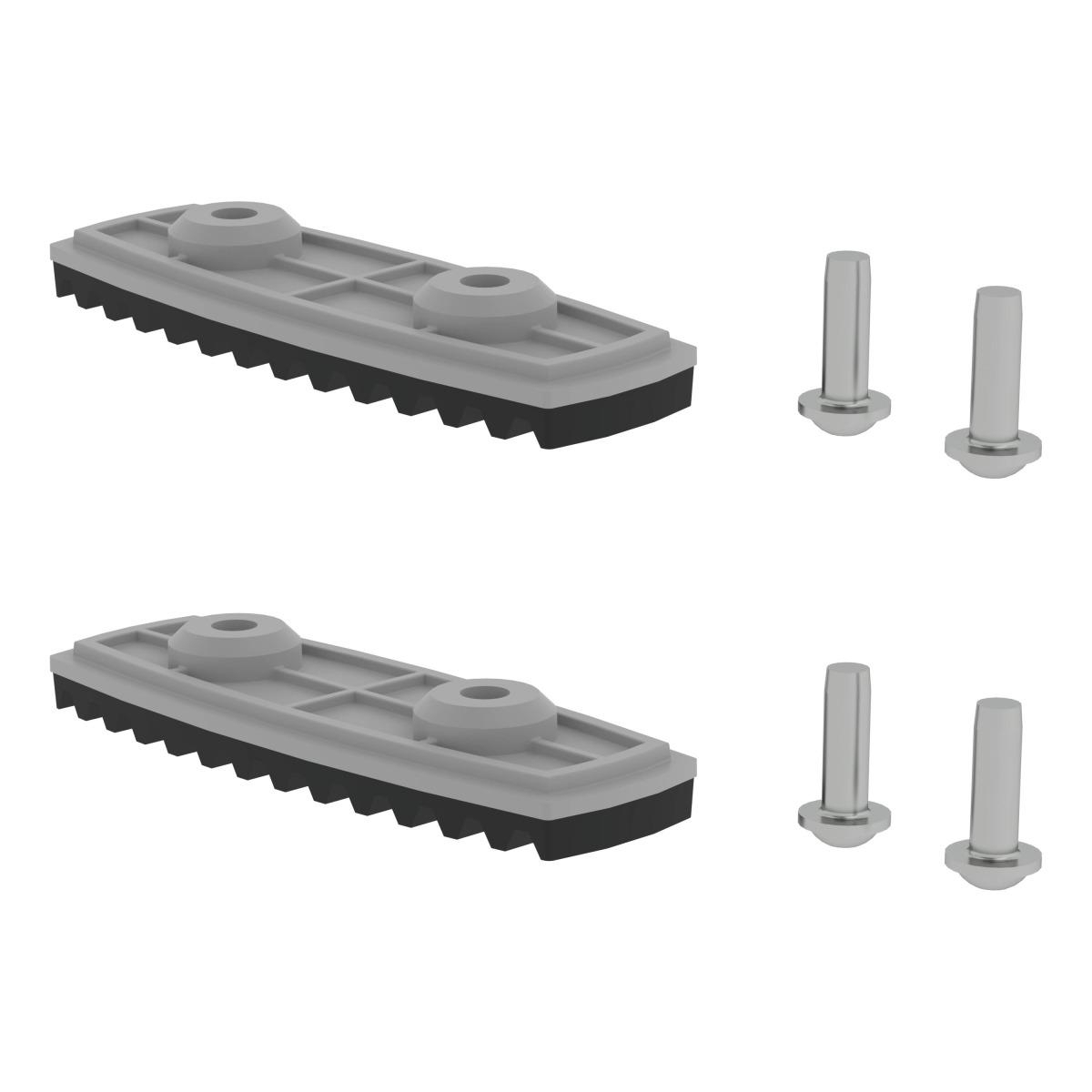 nivello-Fußplatte Standard Holm 58 mm / 73 mm