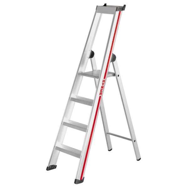 Stufenstehleiter mit Plattform, einseitig begehbar - 8 Stufen