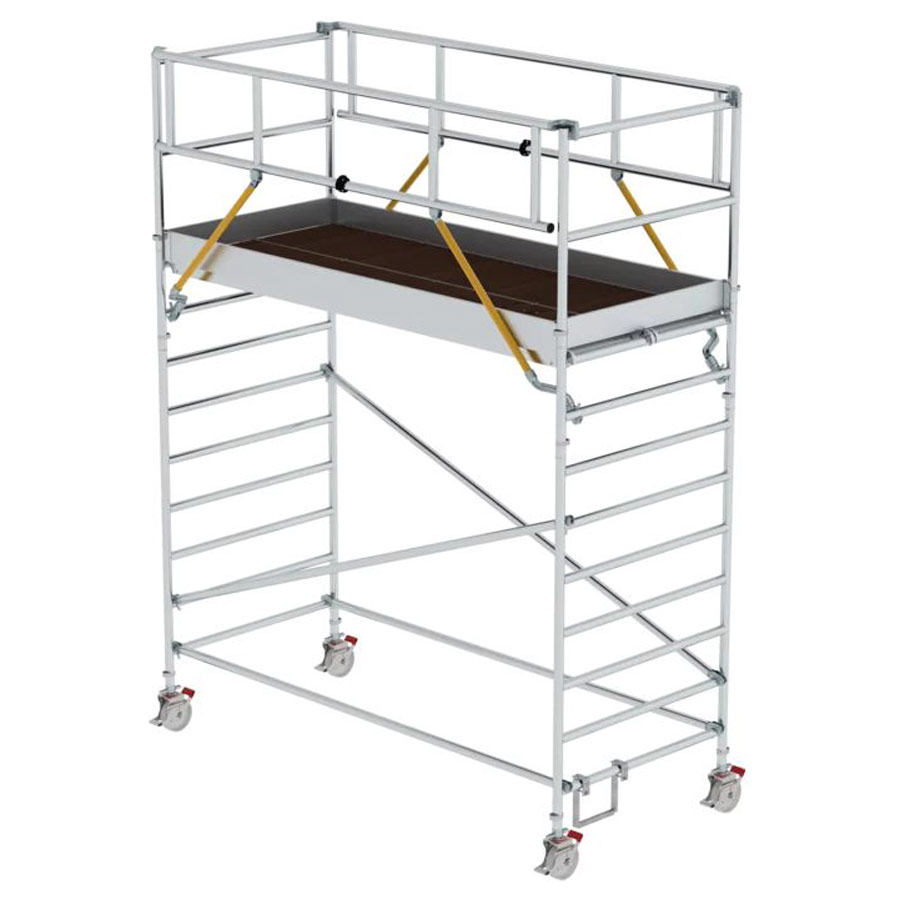 Rollgerüst SG mit Fahrbalken und Doppel-Plattform 3,00 x 1,35 m, Arbeitshöhe 4,51 m Rollgerüst SG mit Fahrbalken und Doppel-Plattform 3,00 x 1,35 m, Arbeitshöhe 4,51 m