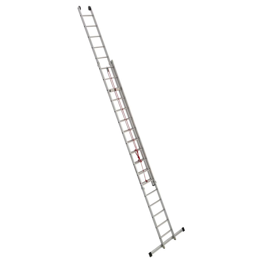 PREMIUM line Alu-Seilzugleiter, 2-teilig, 2 x 15 Sprossen