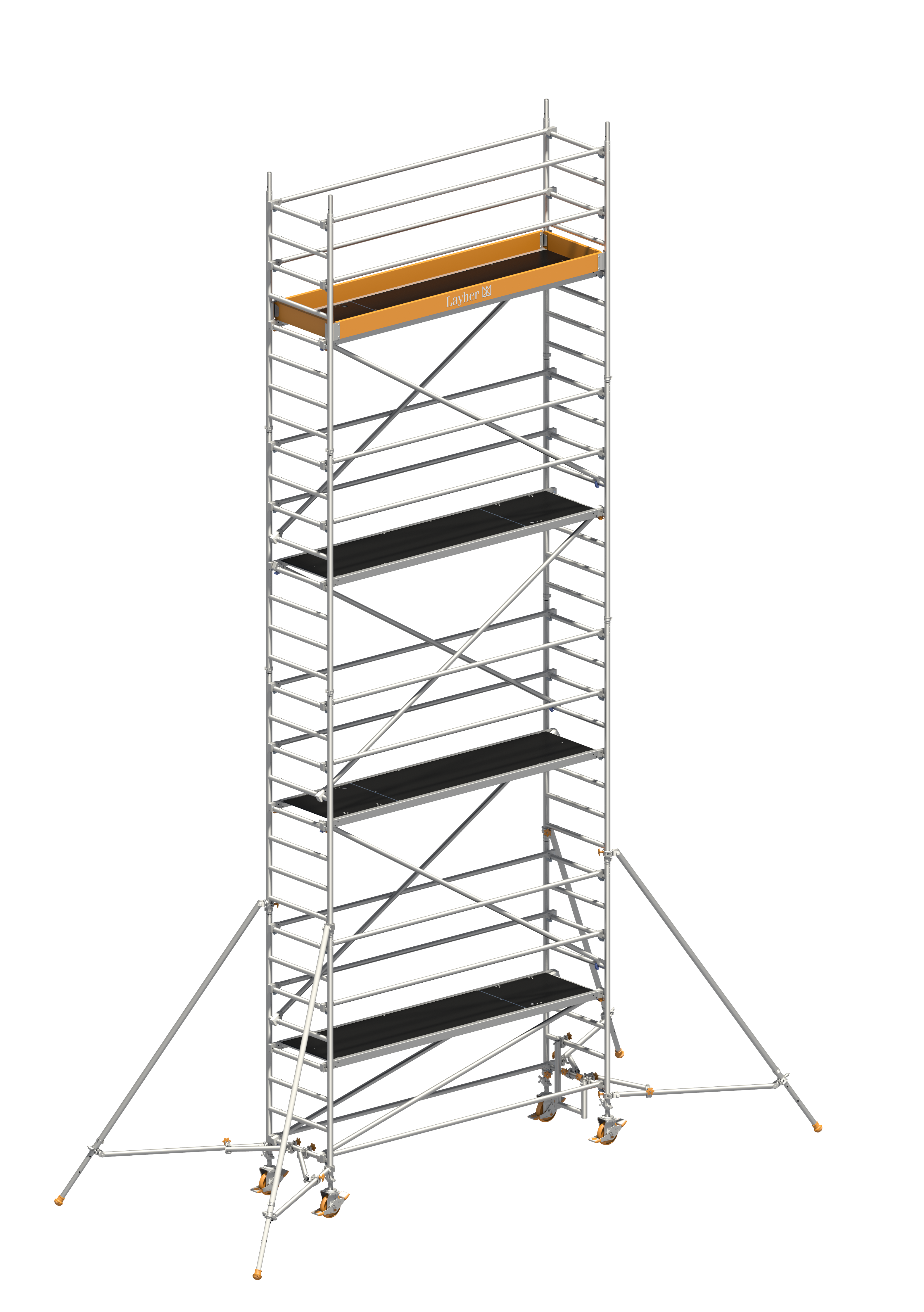 Uni Standard P2 mit Gerüststützen ausziehbar, AH 9,20 m Uni Standard P2, mit Gerüststützen, ausziehbar, Arbeitshöhe 6,20 m