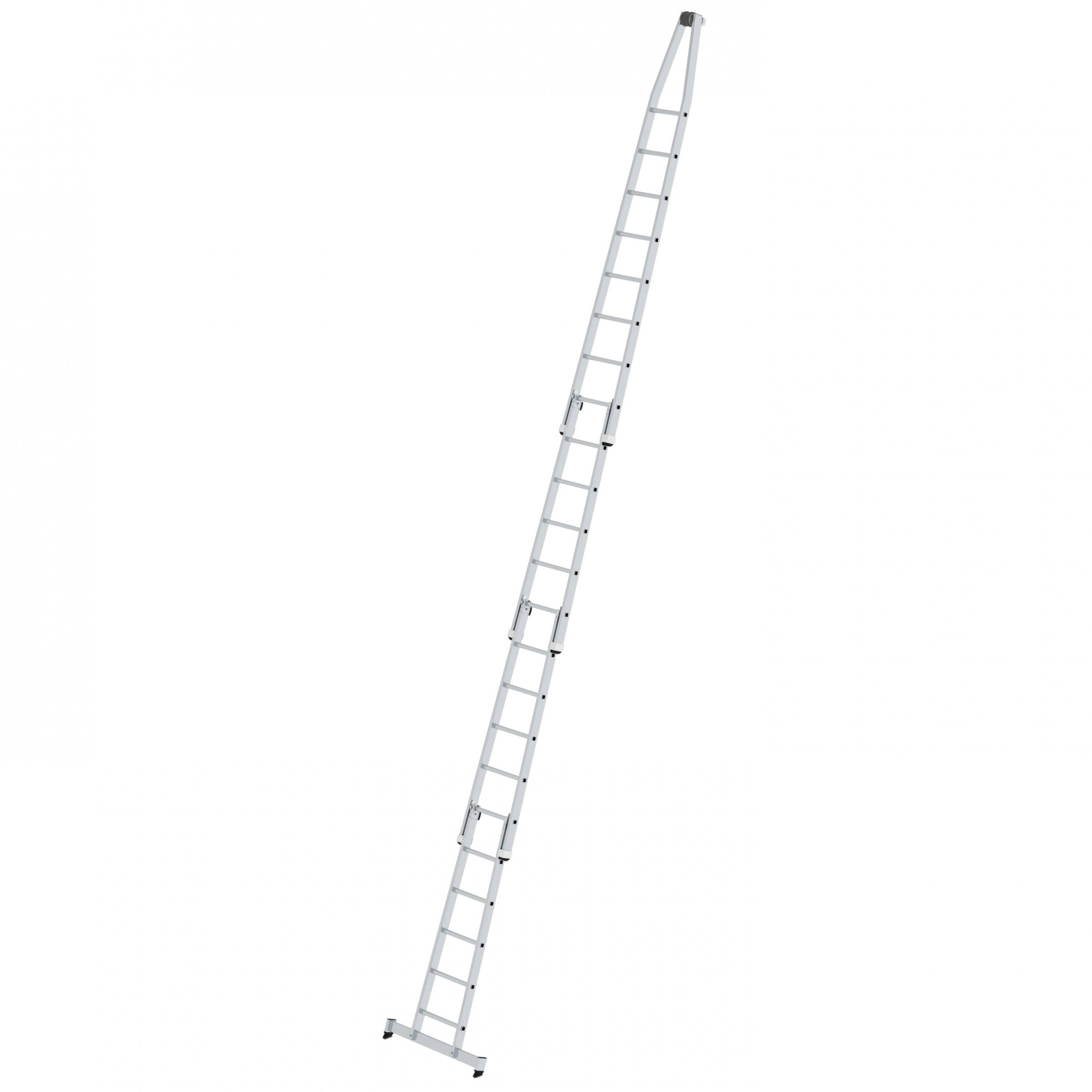 Sprossen-Glasreinigerleiter mit nivello®-Traverse, 4-teilig Sprossen-Glasreinigerleiter mit nivello®-Traverse 18 Sprossen