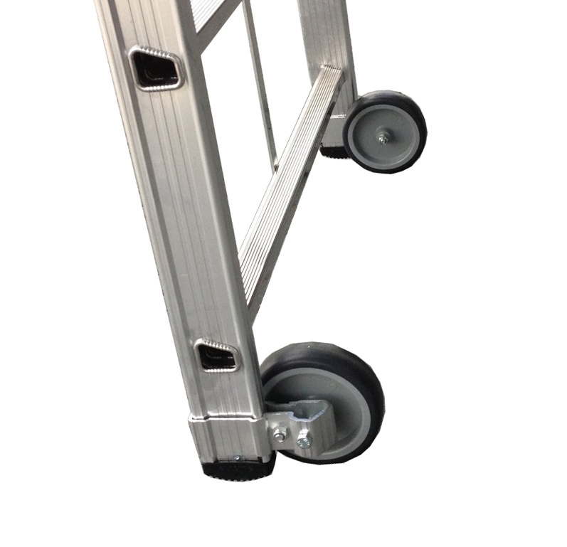 Premium line Alu-Stufenstehleiter mit großer Standplattform, 4 Stufen