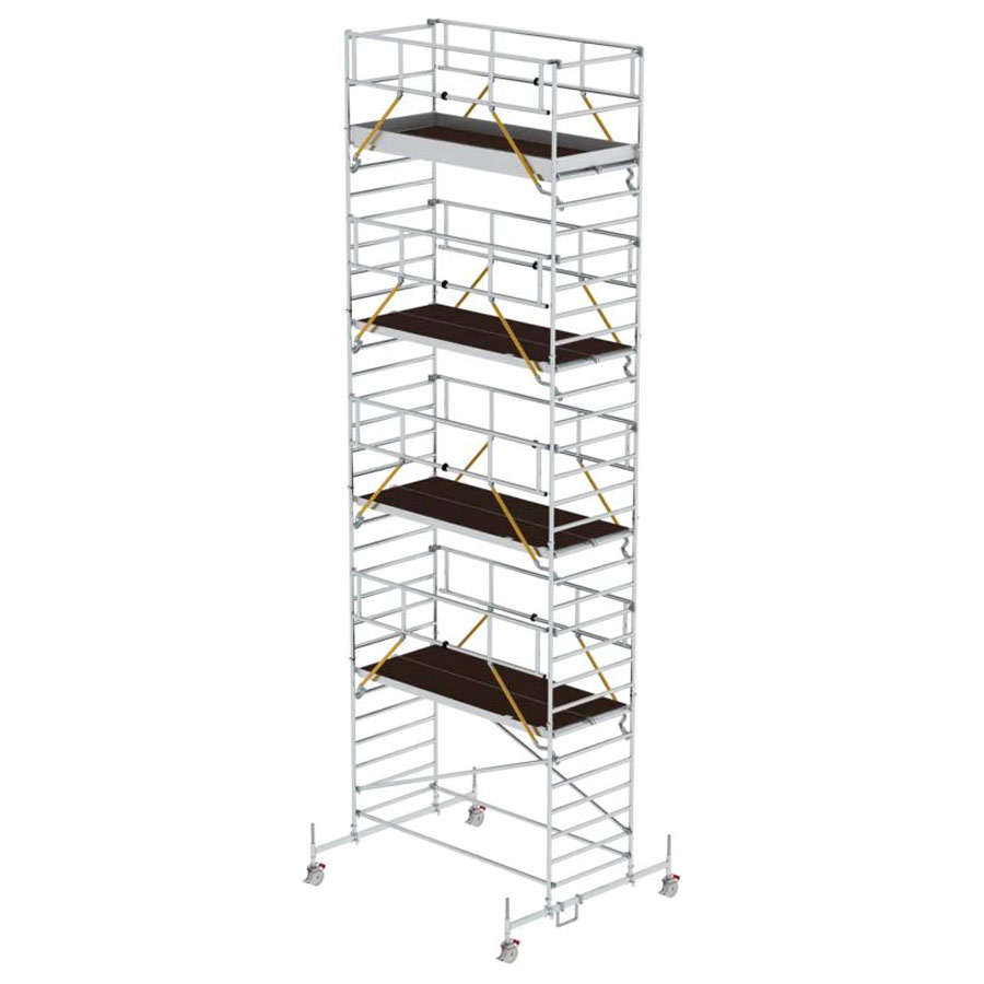 Rollgerüst SG mit Fahrbalken und Doppel-Plattform 3,00 x 1,35 m, Arbeitshöhe 4,51 m Rollgerüst SG mit Fahrbalken und Doppel-Plattform 3,00 x 1,35 m, Arbeitshöhe 4,51 m