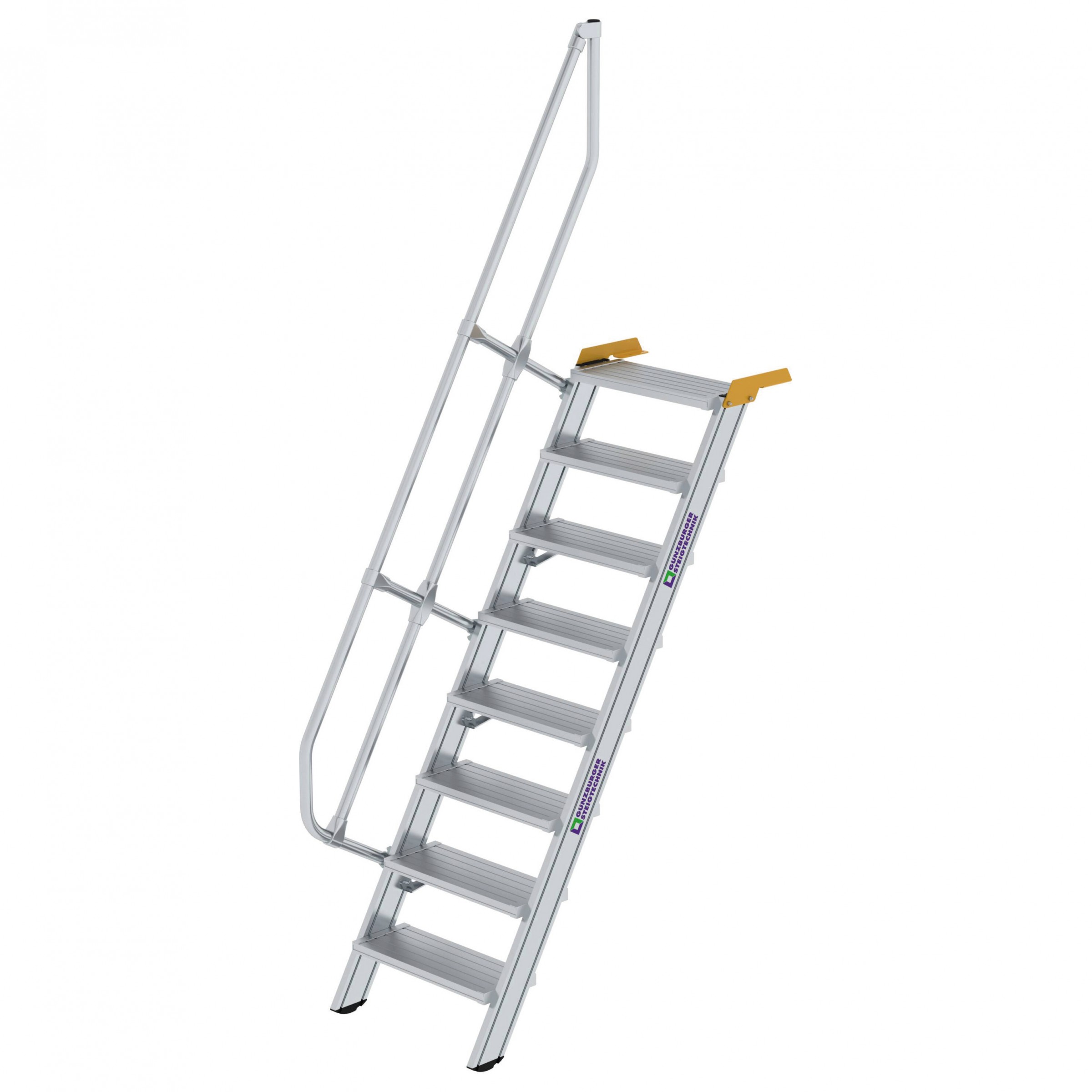 Aluminium-Treppe 60°, Stufenbreite 600 mm, 4 Stufen Aluminium-Treppe 60°, Stufenbreite 600 mm, 4 Stufen
