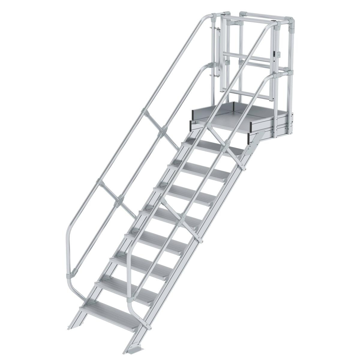 Treppenmodul für Baukastensystem Laufsteg 8 Stufen