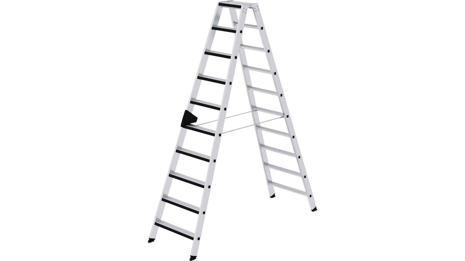 Stufen-Stehleiter beidseitig begehbar mit relax step, 2x8 Stufen Stufen-Stehleiter beidseitig begehbar mit relax step, 2x8 Stufen