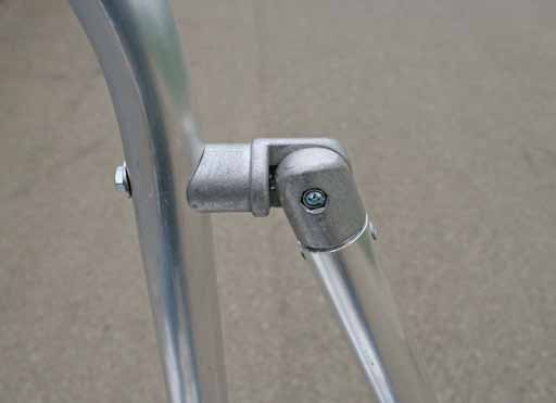 Podest Aluminium-Podesttreppe, einseitig begehbar, fahrbar, 4 Stufen
