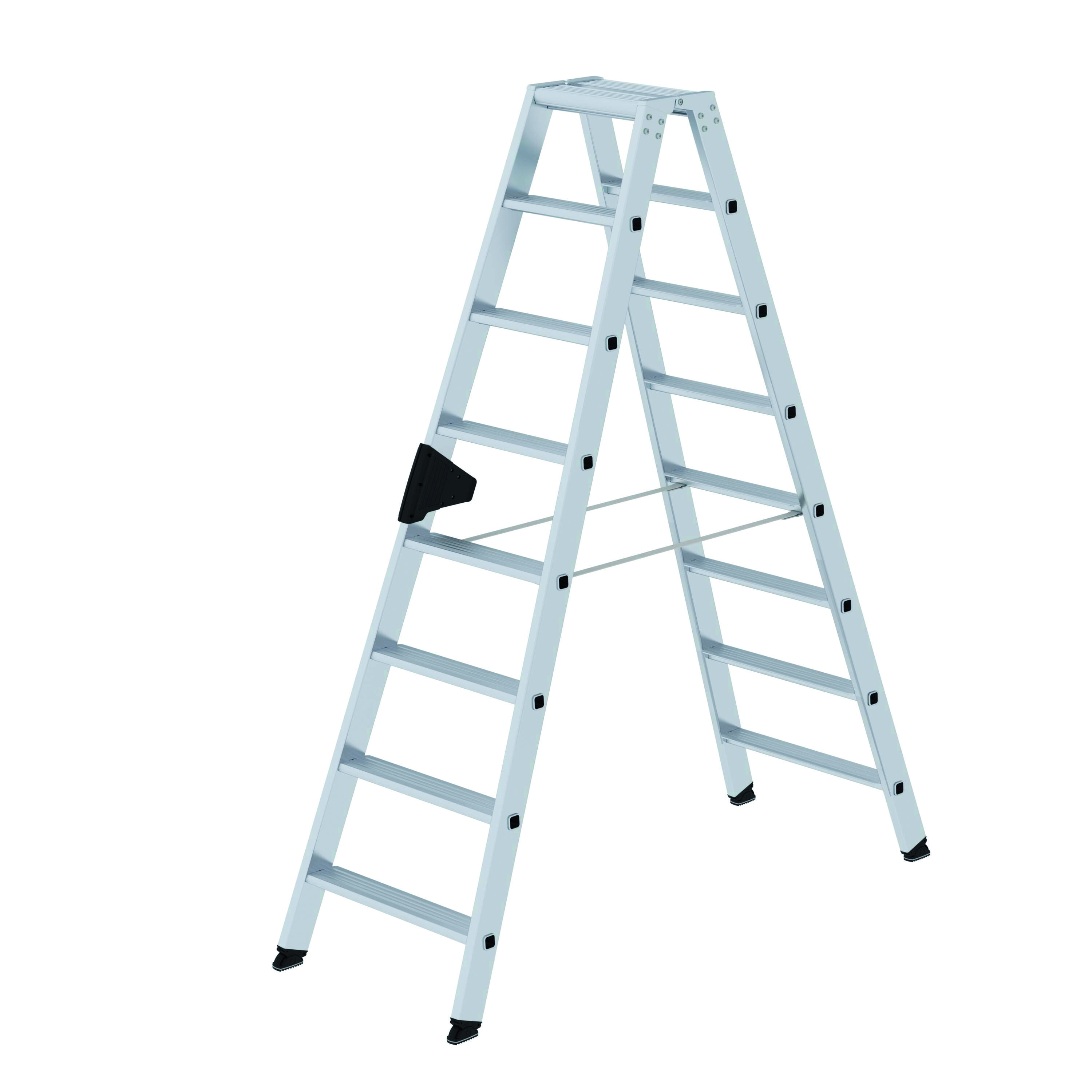 Stufen-Stehleiter beidseitig begehbar, 2x8 Stufen Stufen-Stehleiter, beidseitig begehbar, 2x3 Stufen