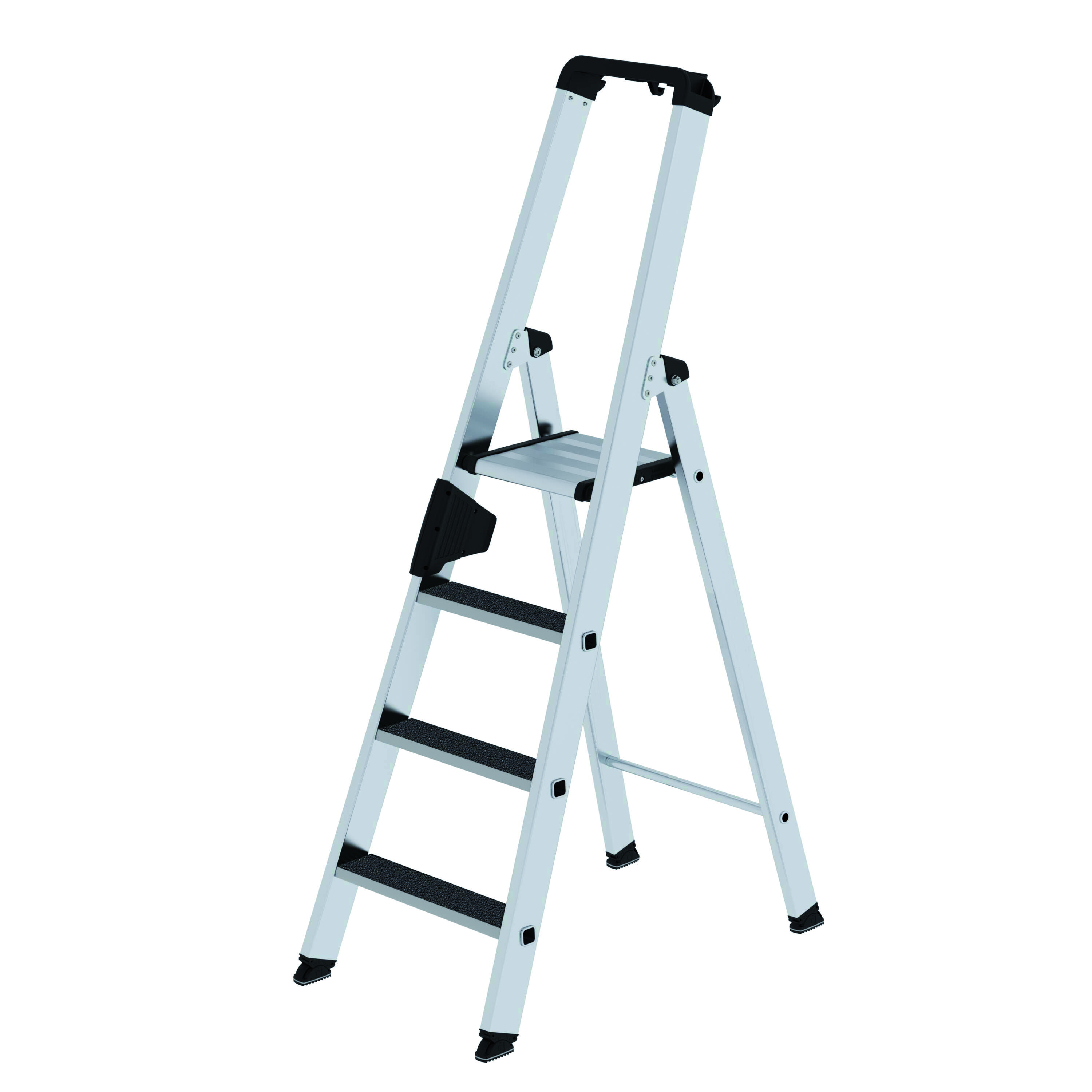 Stufen-Stehleiter, einseitig begehbar, mit clip-step R13 , 4 Stufen Stufen-Stehleiter, einseitig begehbar, mit clip-step R13, 12 Stufen