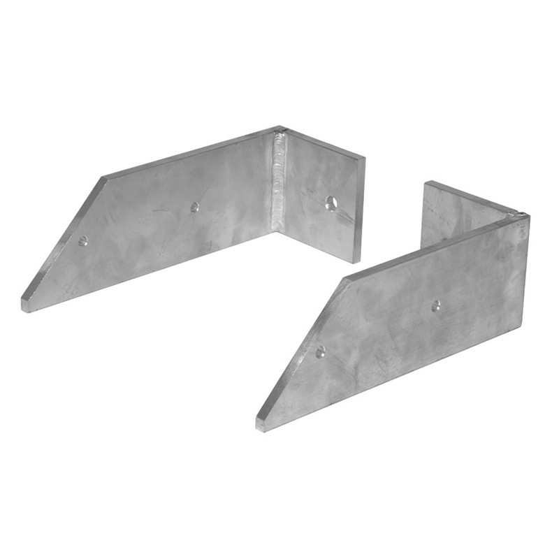 Treppe mit einseitigem Handlauf und Stahl Gitterrost-Stufen, 11 Stufen