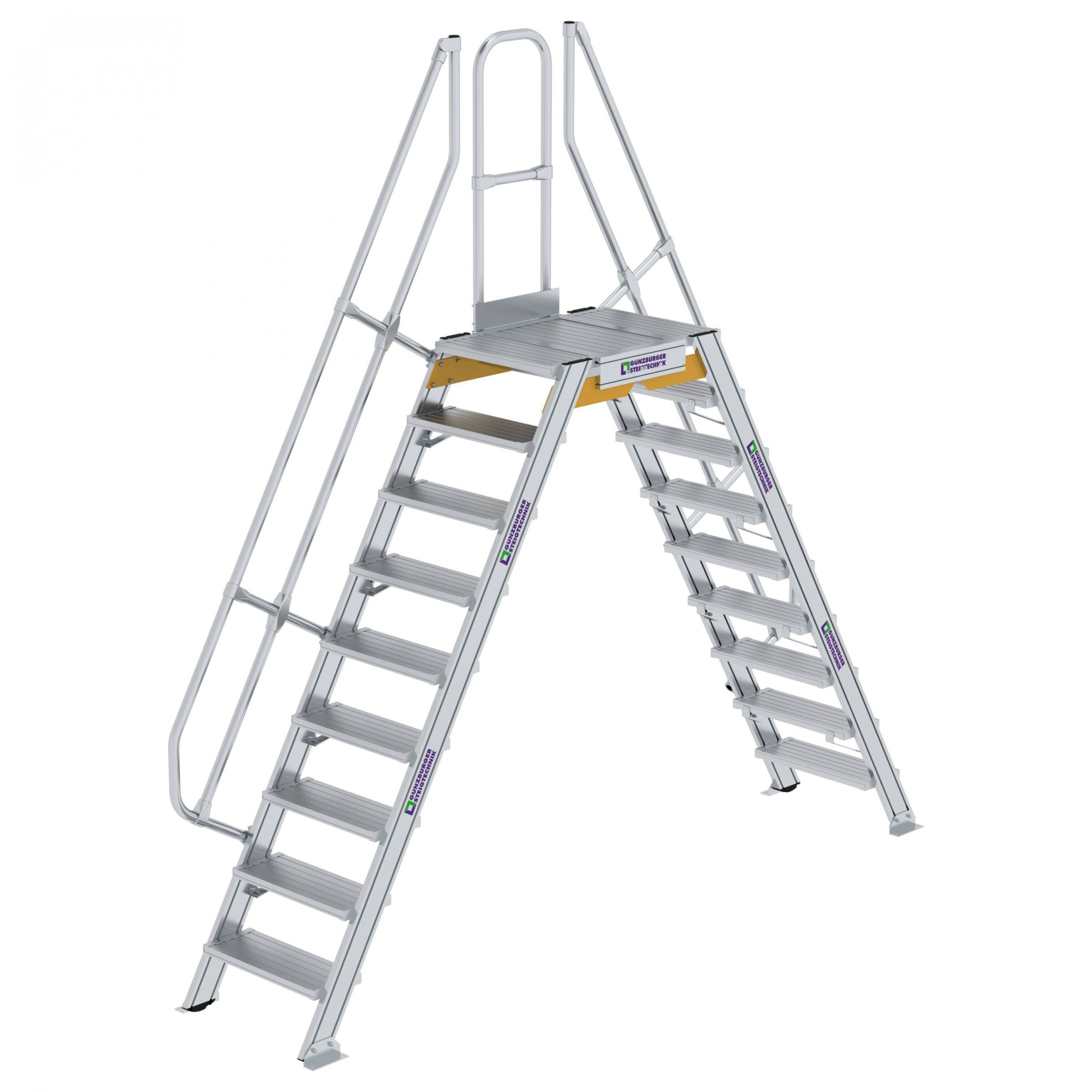 Aluminium-Überstieg 60°, Stufenbreite 600 mm, 6 Stufen Aluminium-Überstieg 60°, Stufenbreite 600 mm, 6 Stufen