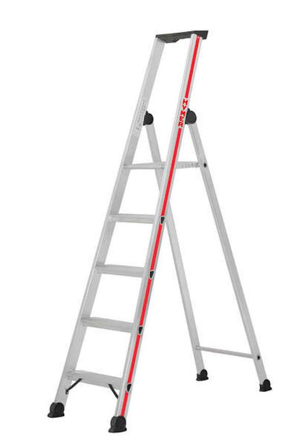 Stufenstehleiter mit Plattform, einseitig begehbar - 3 Stufen