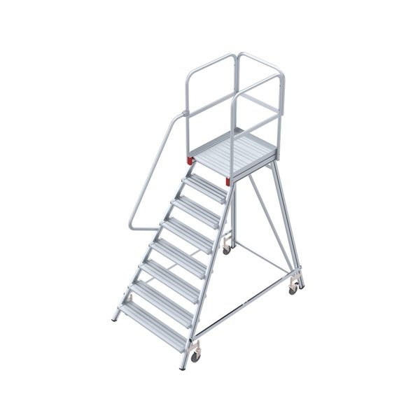 Nr. 51501 Mobile Podesttreppe einseitig begehbar, 4 Stufen