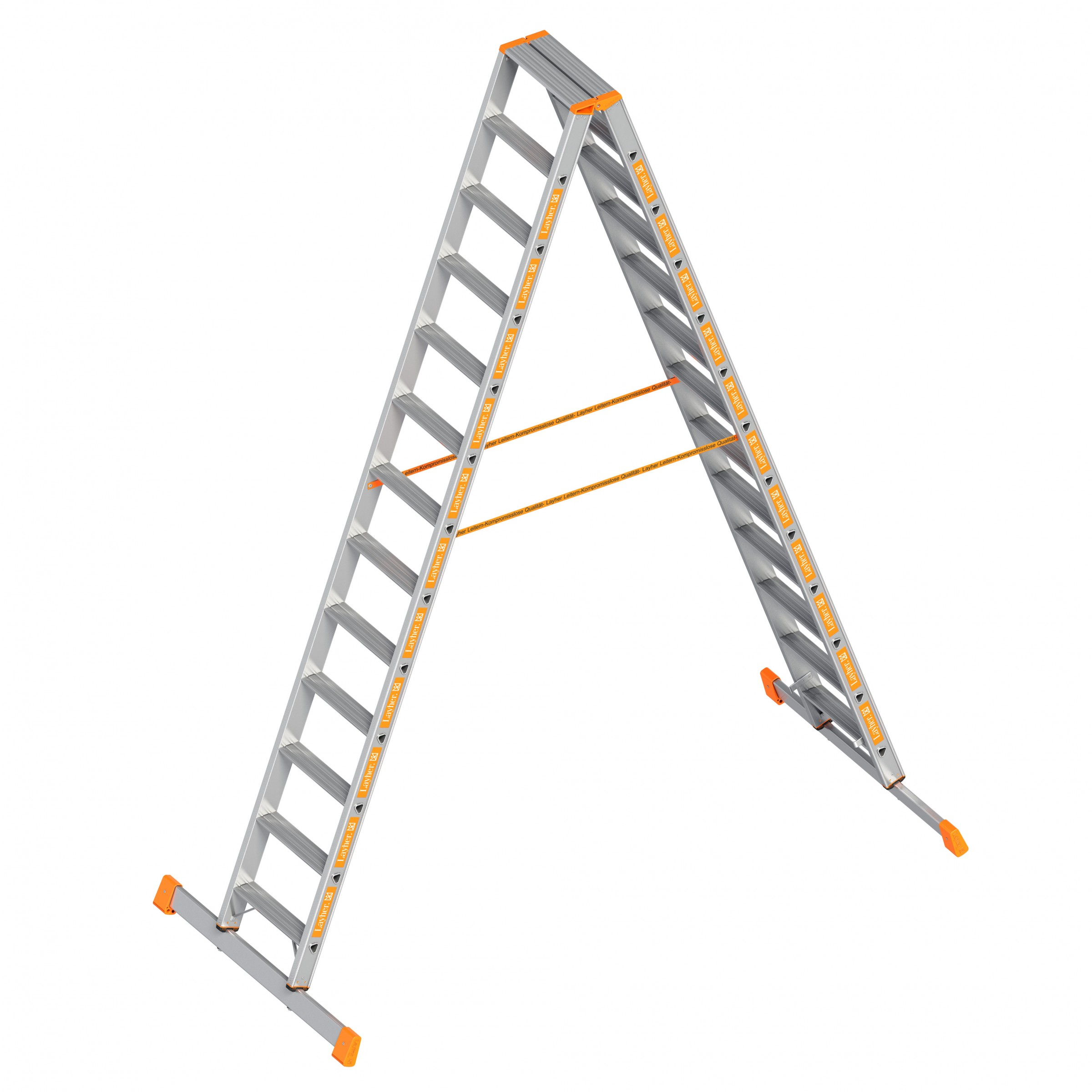 Stufenstehleiter TOPIC 1043.1 - 2x13 Stufen