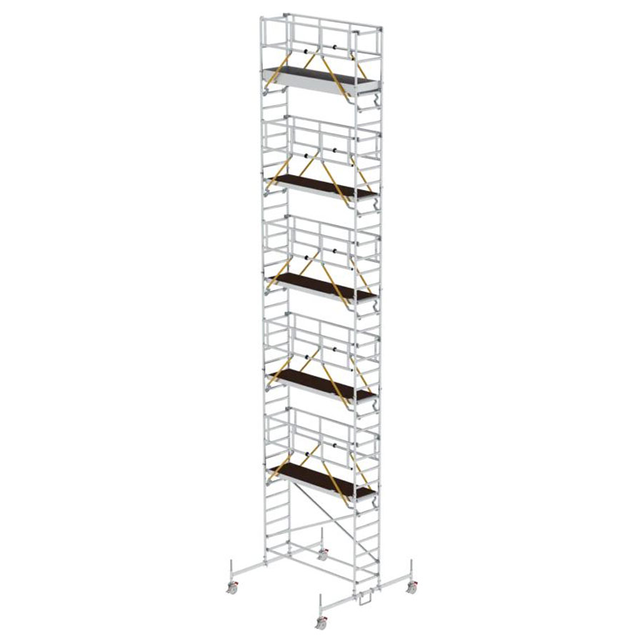 Rollgerüst SG mit Fahrbalken Plattformgröße 2,45 x 0,75 m Arbeitshöhe 6,66 m Rollgerüst SG mit Fahrbalken Plattformgröße 2,45 x 0,75 m Arbeitshöhe 6,66 m