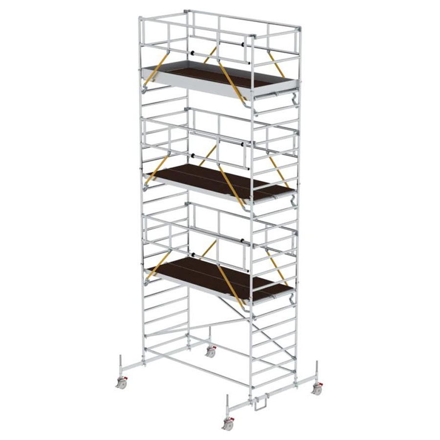 Rollgerüst SG mit Fahrbalken und Doppel-Plattform 3,00 x 1,35 m, Arbeitshöhe 4,51 m Rollgerüst SG mit Fahrbalken und Doppel-Plattform 3,00 x 1,35 m, Arbeitshöhe 4,51 m