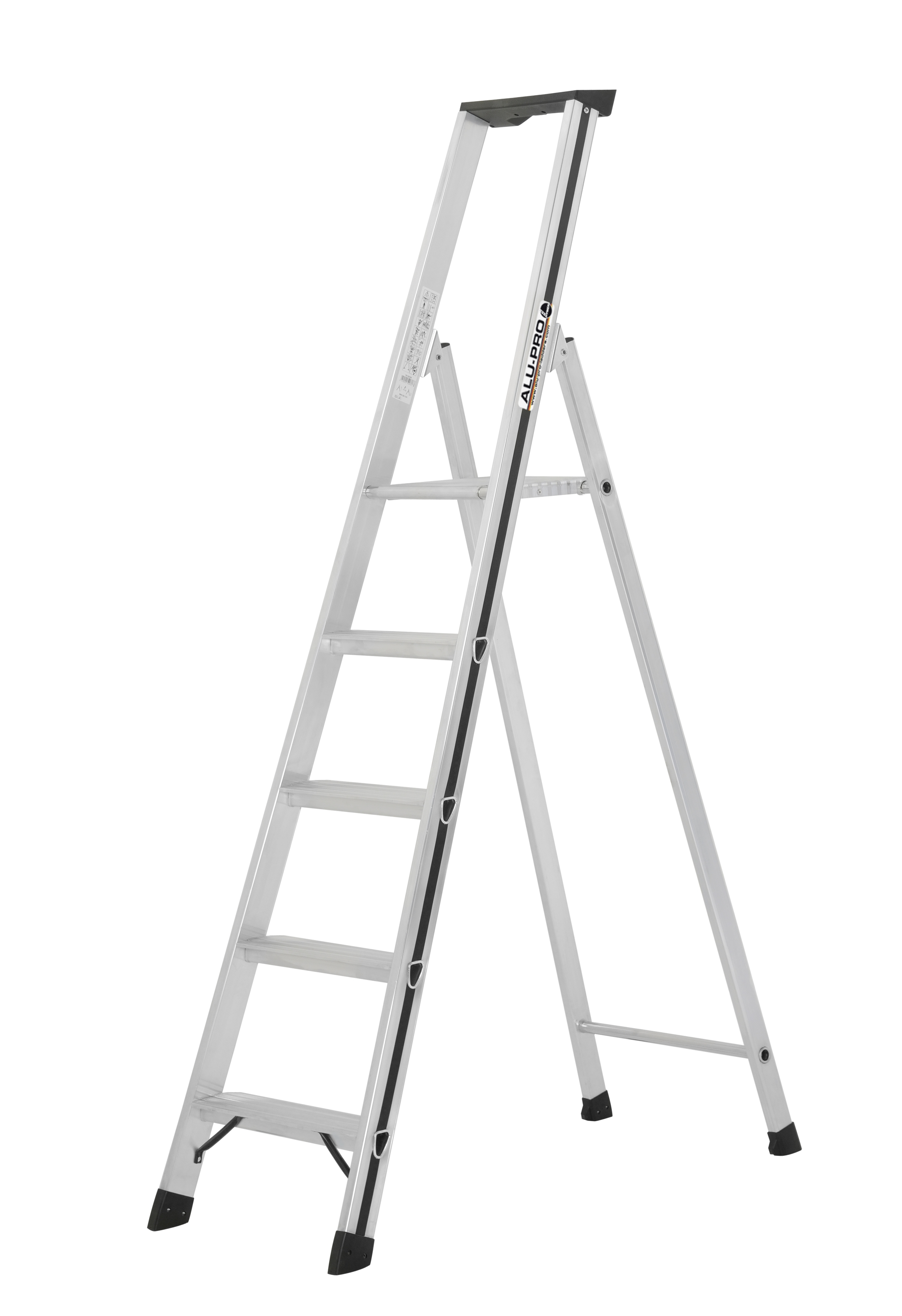 ALU PRO Stufenstehleiter - 5 Stufen