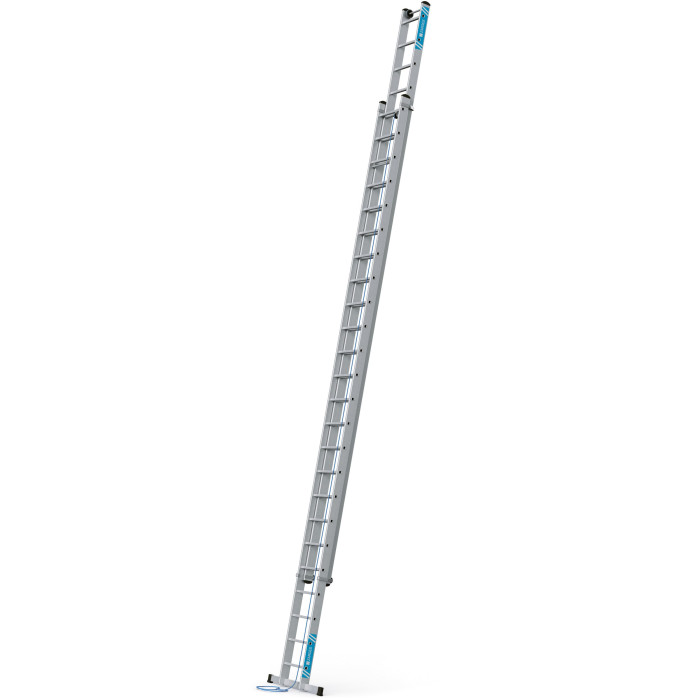 Skyline 2E, Gebördelte Sprossen-Seilzugleiter, 2-teilig, 2x14 Sprossen
