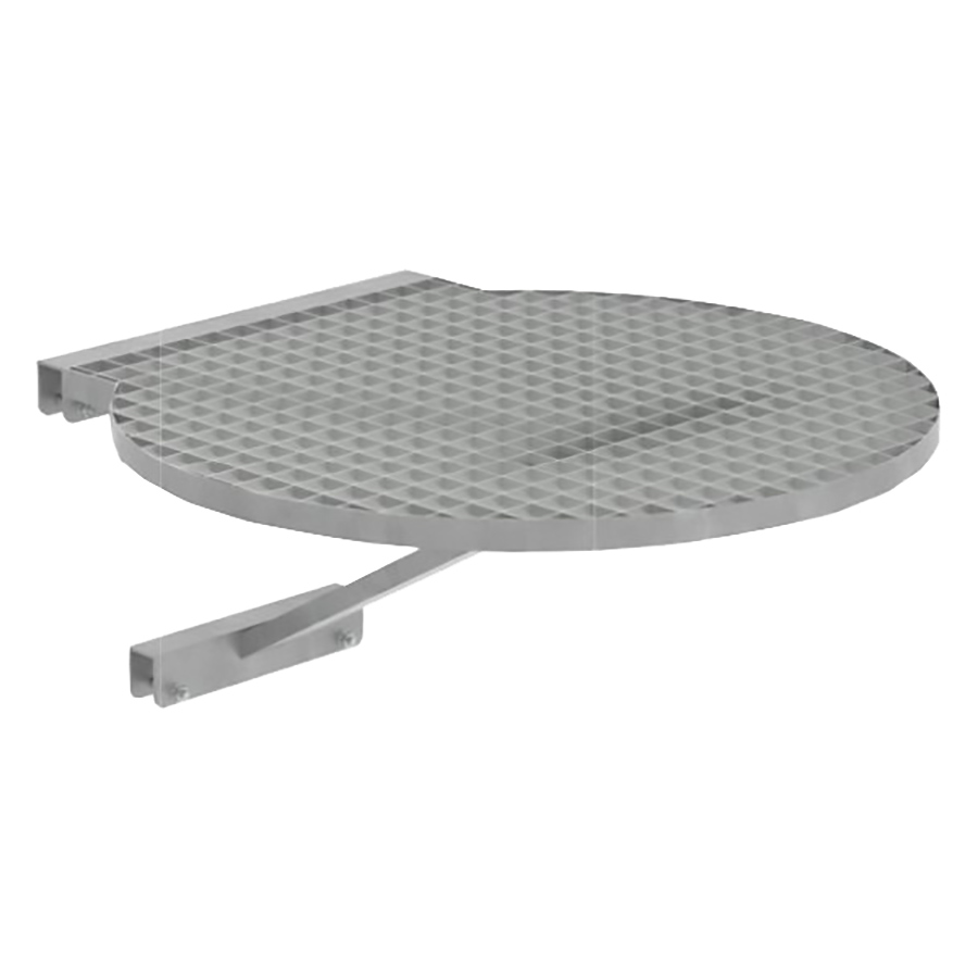 Umsteigeplattform, Durchmesser 700 mm, Stahl verzinkt
