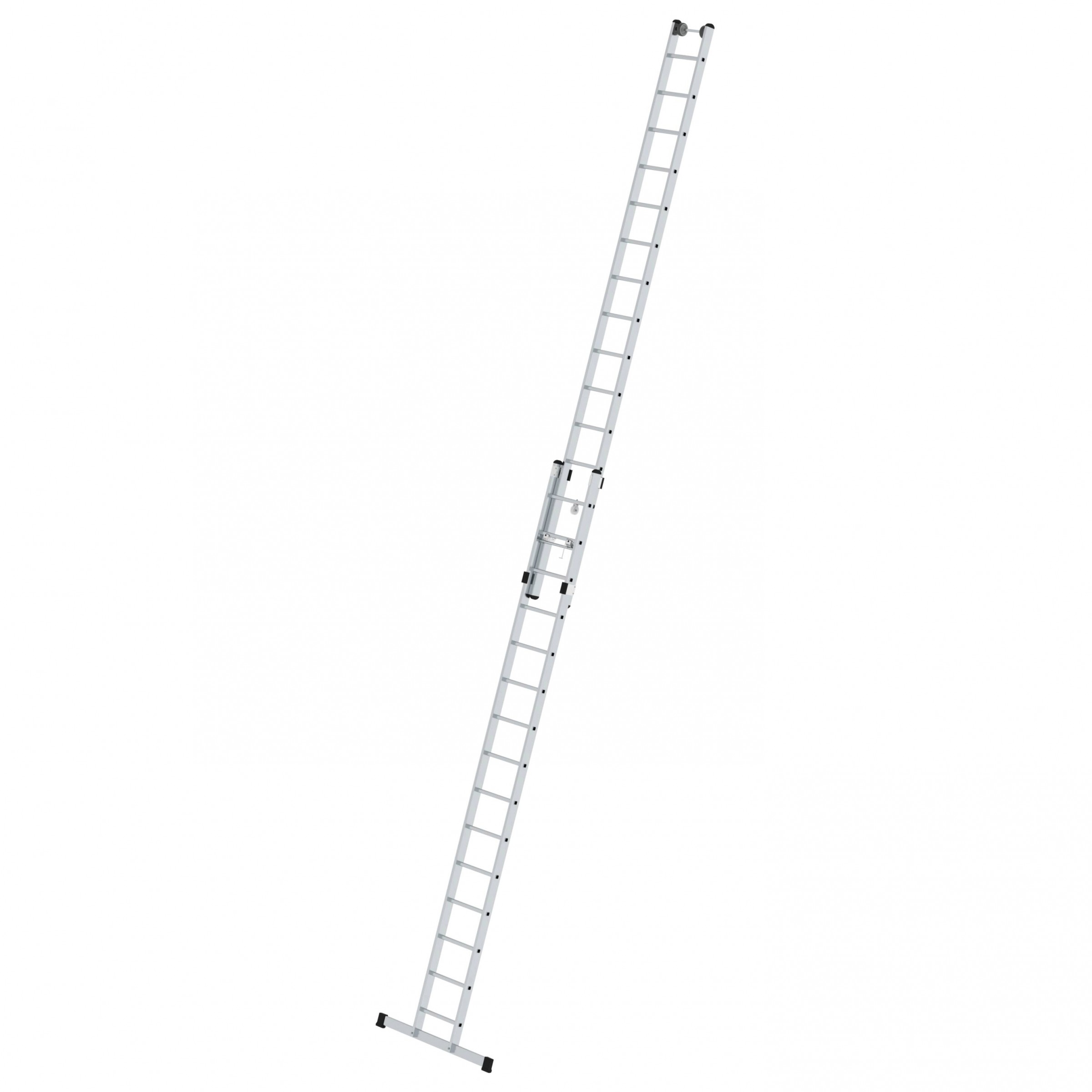 Sprossen-Seilzugleiter 2-teilig mit Standard Traverse, 2 x 15 Sprossen