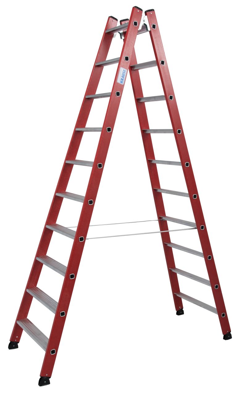 Kunststoff Stufen-DoppelLeiter, 2x10 Stufen Kunststoff Stufen-DoppelLeiter, 2x10 Stufen