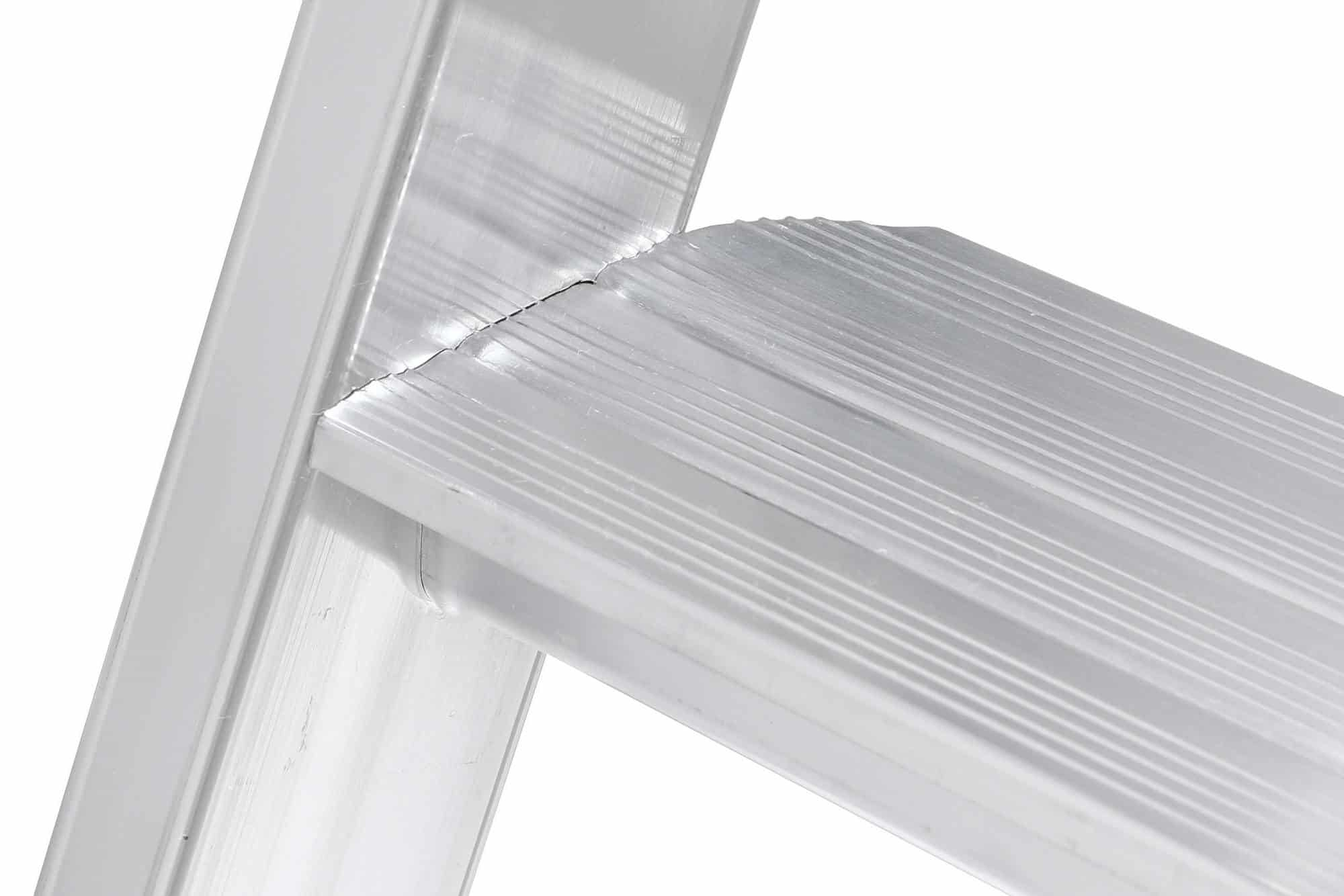 Stufenstehleiter mit Plattform, einseitig begehbar - 8 Stufen