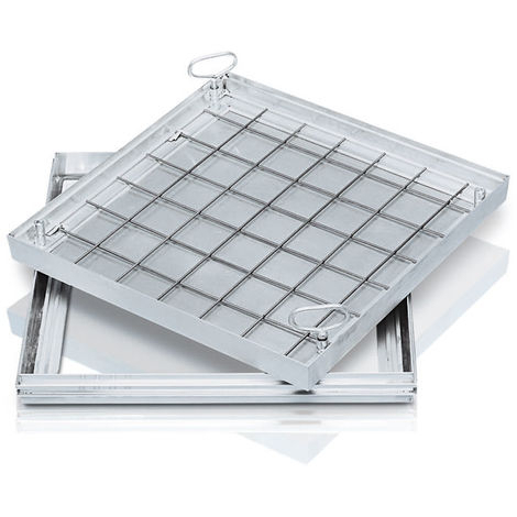 Schachtabdeckung, Schachtmaß 300 x 300 mm, Aluminium