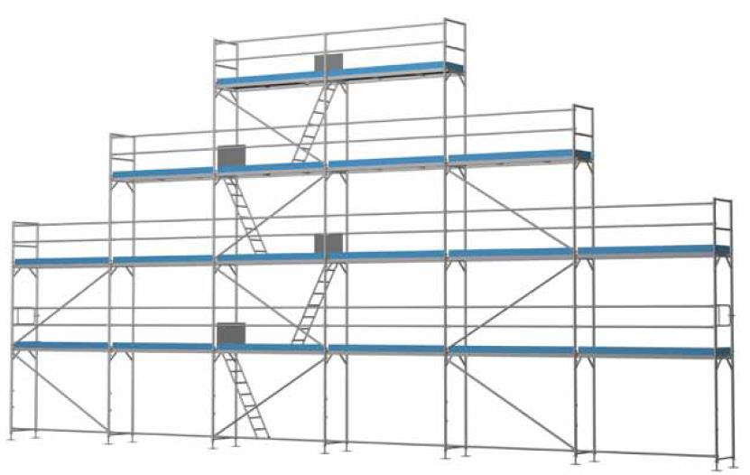 Giebelgerüst maxi Komplett - 3,0 m Felder