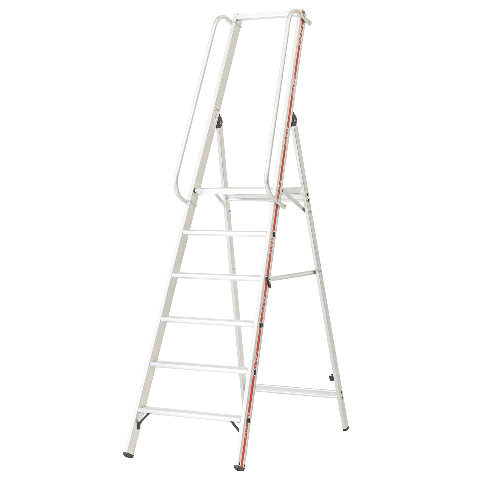 Plattformleiter mit langem Handlauf - 8 Stufen Plattformleiter mit langem Handlauf - 8 Stufen