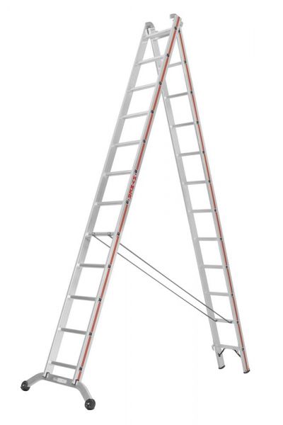 Mehrzweckleiter, zweiteilig - 2x6 Sprossen