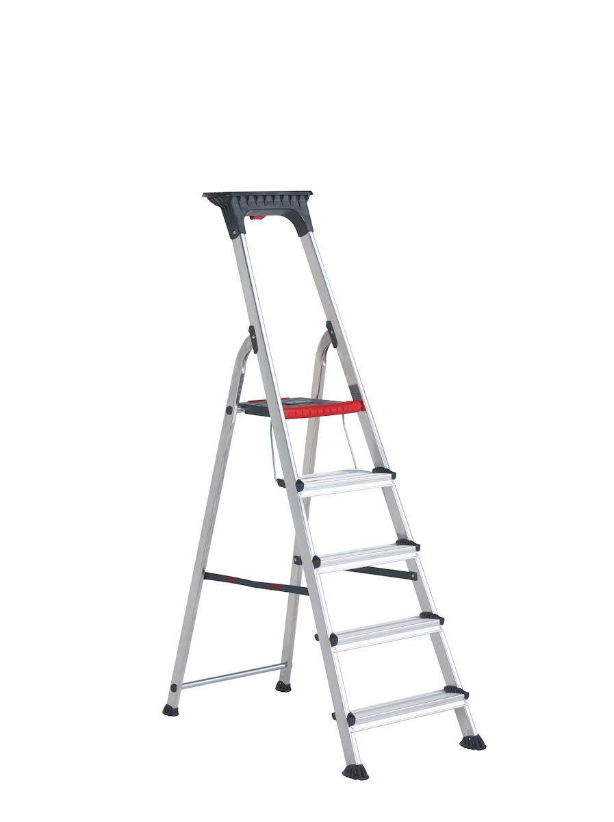Double Decker - 5 Stufen Double Decker Stufenstehleiter, 3 Stufen