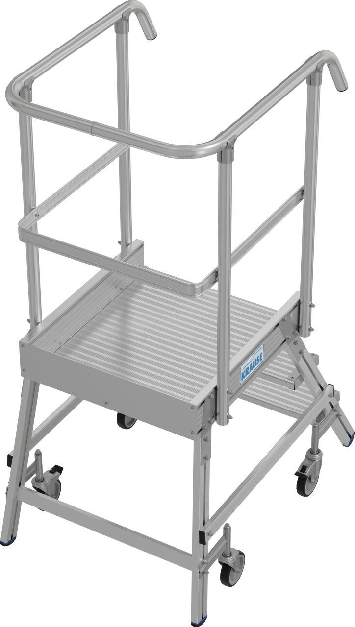 STABILO PodestLeiter fahrbar, einseitig begehbar, 3 Stufen inklusive Plattform STABILO PodestLeiter fahrbar, einseitig begehbar, 3 Stufen inklusive Plattform