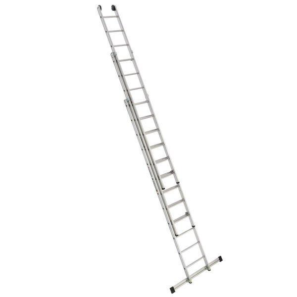 PREMIUM line Alu-Schiebeleiter, 3-teilig, 3 x 8 Sprossen