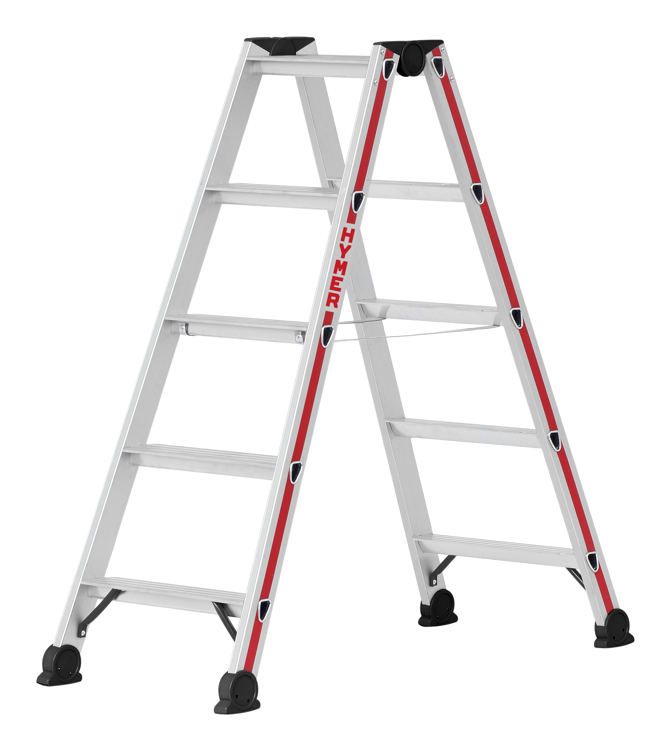 Stufenstehleiter, beidseitig begehbar - 2x3 Stufen