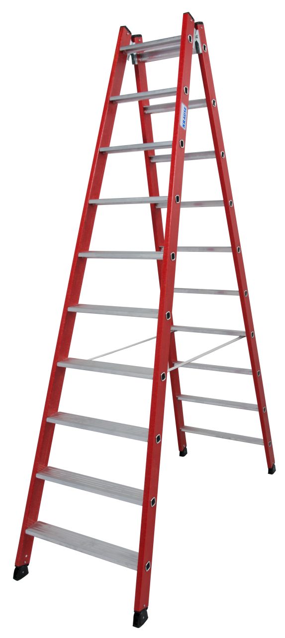 Kunststoff Stufen-DoppelLeiter, 2x10 Stufen Kunststoff Stufen-DoppelLeiter, 2x10 Stufen