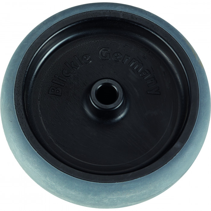 Rolle elektrisch ableitfähig für Podesttreppen, Ø 125 mm Rolle elektrisch ableitfähig für Podesttreppen, Ø 125 mm