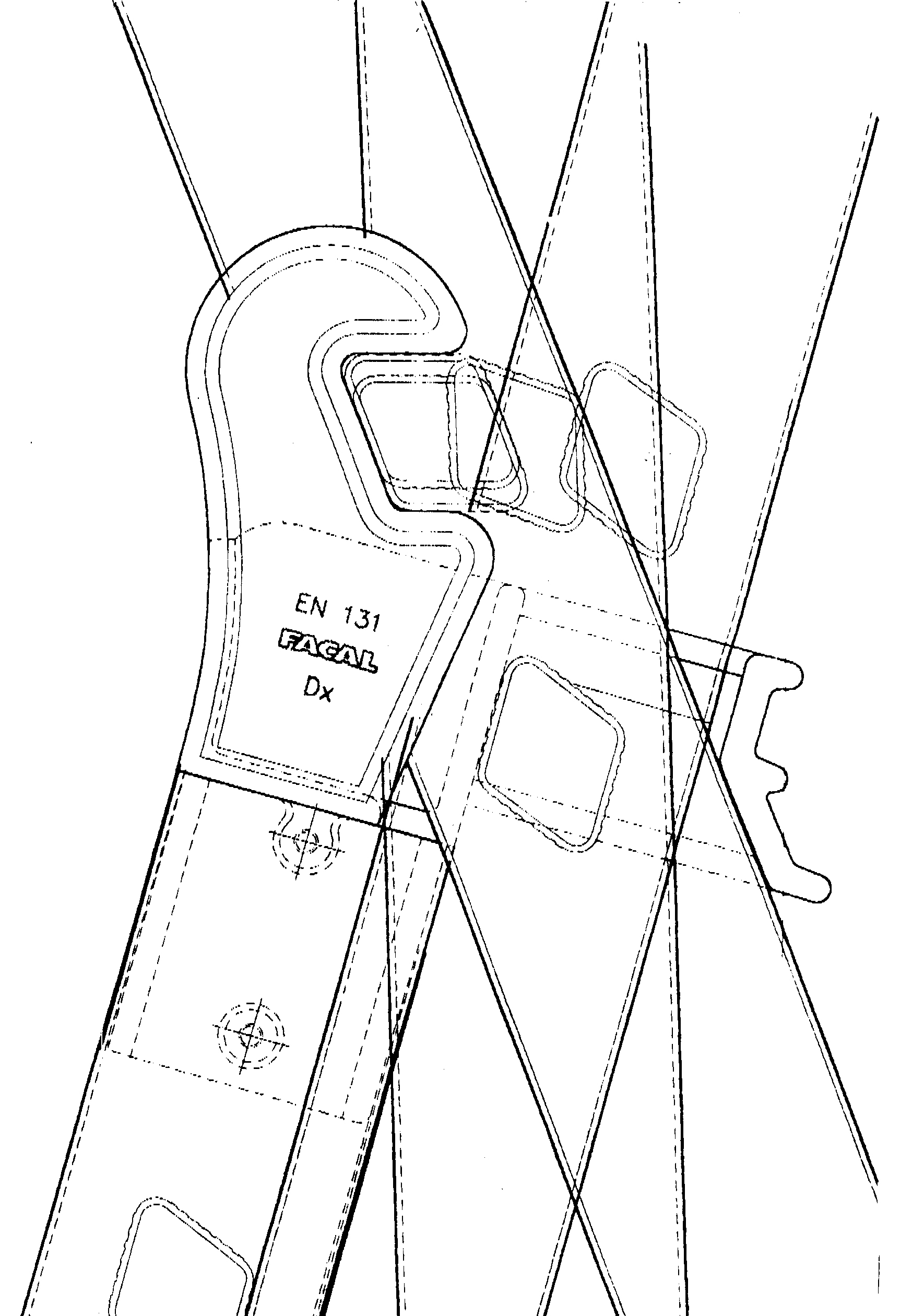 Mehrzweckleiter "Prima" S600 - 3-teilig - 5+6+6 Sprossen