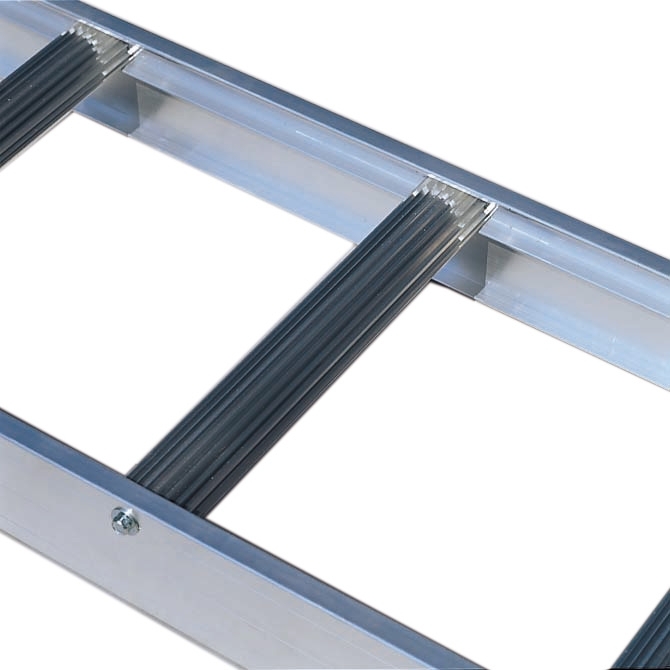 Euroline Premium Alu-Dachauflegeleiter, braun PREMIUM line Alu-Dachauflegeleiter, RAL 8014 braun, 7 Sprossen