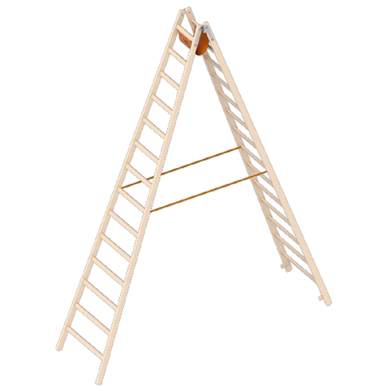 Holzstehleiter 1038 - 8 Sprossen