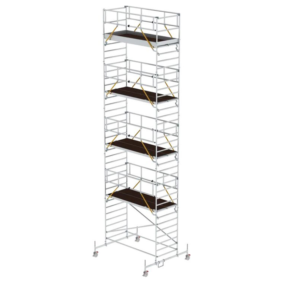 Rollgerüst SG mit Fahrbalken und Doppel-Plattform 3,00 x 1,35 m, Arbeitshöhe 4,51 m Rollgerüst SG mit Fahrbalken und Doppel-Plattform 3,00 x 1,35 m, Arbeitshöhe 4,51 m