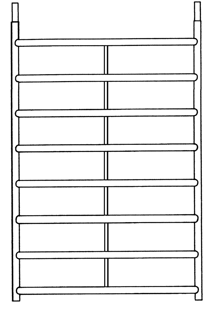 8-Sprossenrahmen 1,50 x 2,00 m