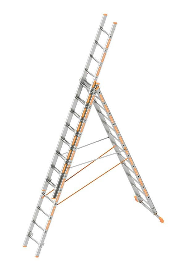 Allzweckleiter TOPIC 3-teilig 3x6 Sprossen/Stufen