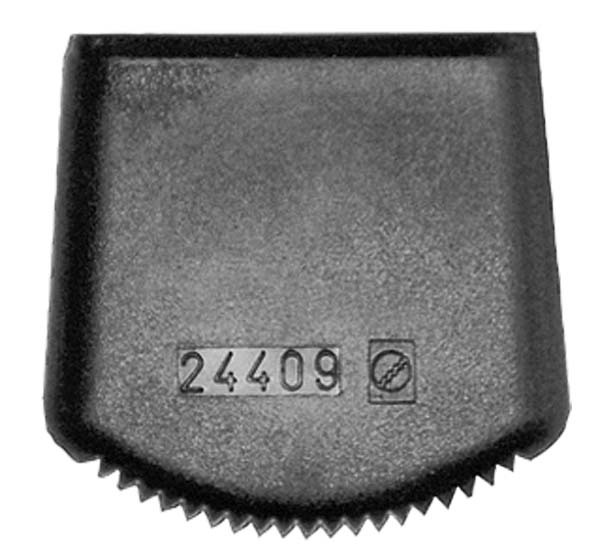 Außenschuh für Sprossenleitern, Holmaußenmaß 58x25 mm Außenschuh für Sprossenleitern, Holmaußenmaß 58x25 mm