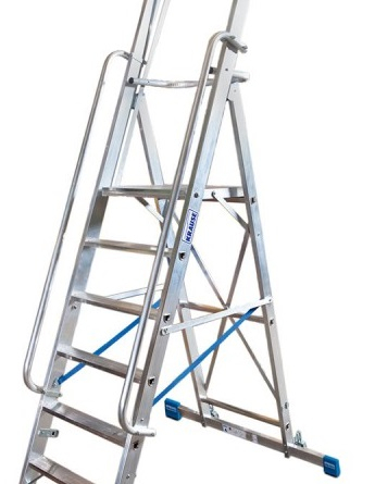 Handlauf, K-817327 Alu-Handlauf für Anlegeleitern 8-10 Stufen