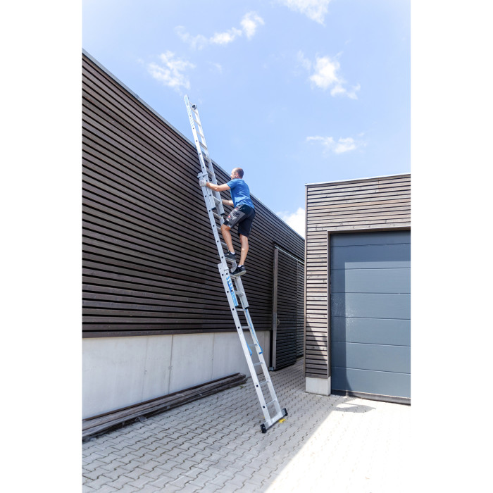 Skymaster Plus X, Gebördelte Mehrzweckleiter, 3-teilig, 3x10 Sprossen