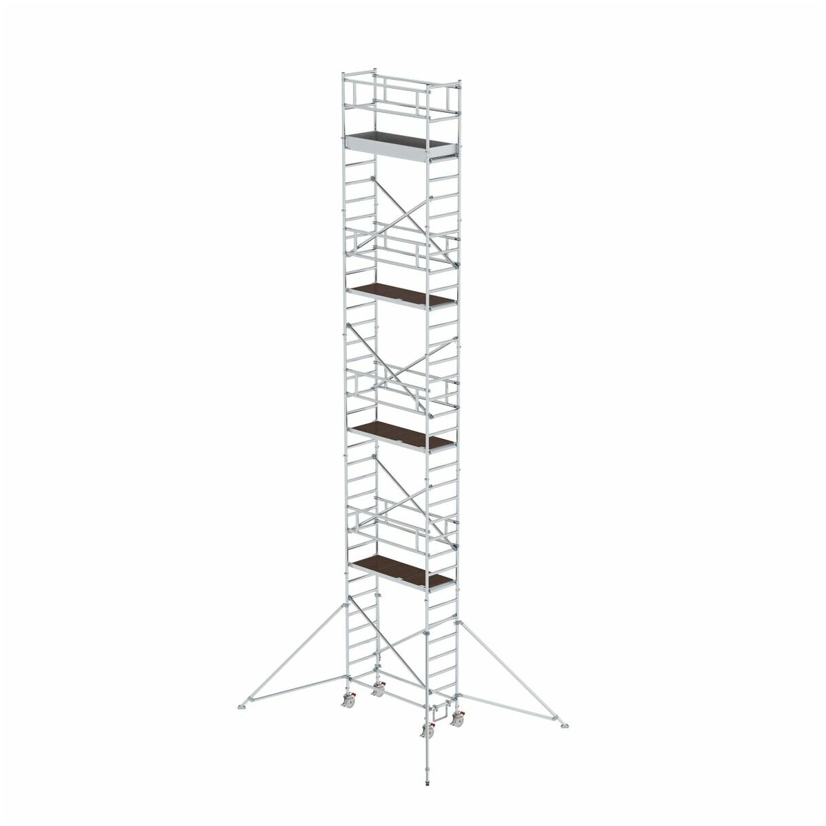 Aluminium-Rollgerüst mit Ausleger, Standhöhe 3,07 m Aluminium-Rollgerüst mit Ausleger, Standhöhe 3,07 m