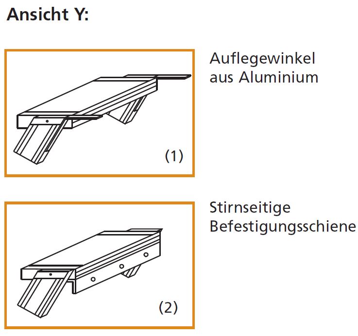 Euroline 60° Treppe , 1000 mm Stufenbreite Treppe, 60° Steigwinkel, 1000 mm Stufenbreite, Alu gerieft, 5 Stufen