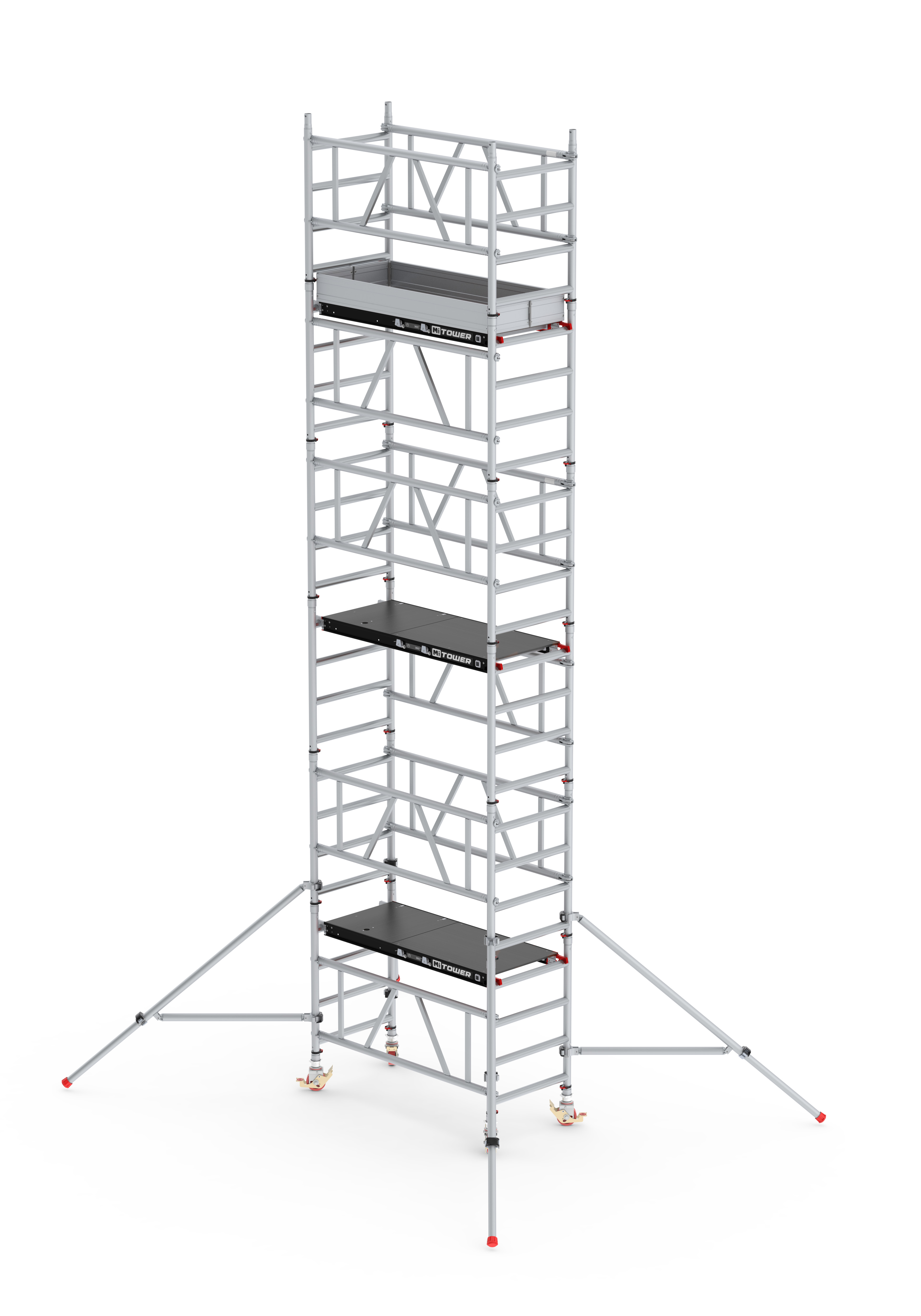 Mitower Plus - Breit 0,75 m Holz Länge 1,65m Standhohe 2,20m