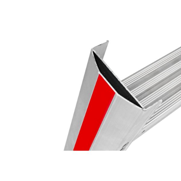 Stufenstehleiter mit Plattform, einseitig begehbar - 8 Stufen